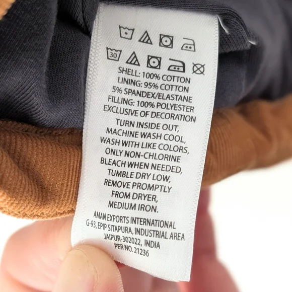 Tommy Bahama Kids Tan / Black Corduroy Puffer Vest ~ Size L 10-12 - Picture 8 of 11